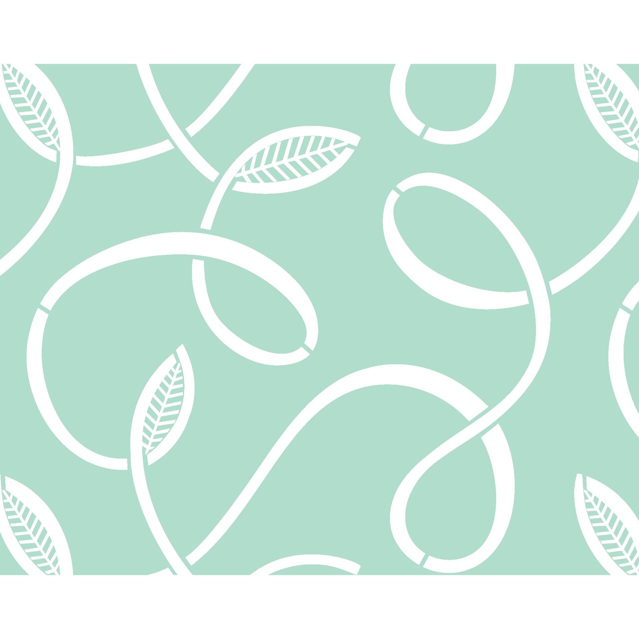 Leafy Swirls All Over Wall Stencil | 3720 by Designer Stencils | Pattern Stencils |